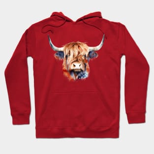 Patriotic highland cow Hoodie